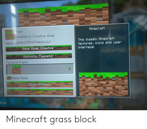 Minecraft grass block printable